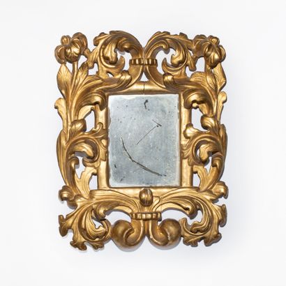 Paire de petits miroirs, Italie XIXe siècle
En...