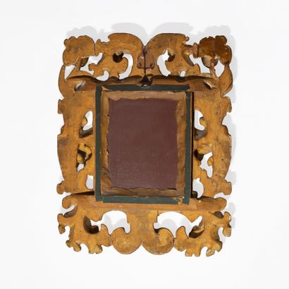 Paire de petits miroirs, Italie XIXe siècle
En...