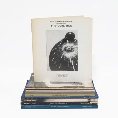 Lot de catalogues de ventes sur la photographie,...