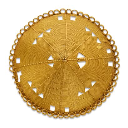 Pendentif en or jaune 14K (585) ,Baoulé,...