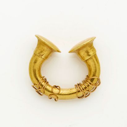 Ornement de nez en or jaune 18K (750), Tairona...