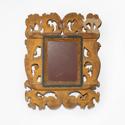 Paire de petits miroirs, Italie XIXe siècle
En...