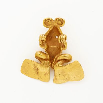Pendentif zoomorphe en or 18K (750), Culture...