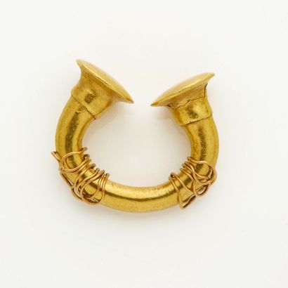 Ornement de nez en or jaune 18K (750), Tairona...