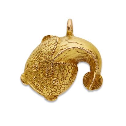 Pendentif en or 14K (585), Akan, Ghana
En...
