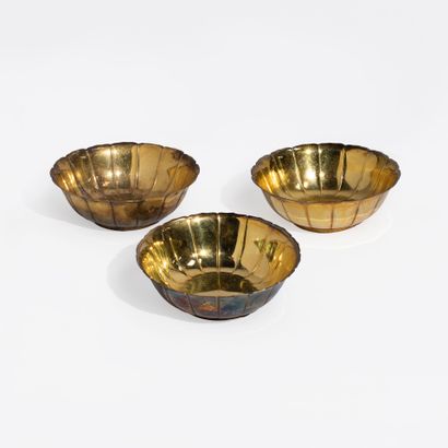 PUIFORCAT
Trois coupes en vermeil (800)
De...