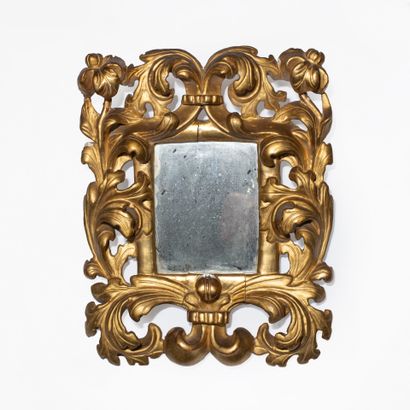 Paire de petits miroirs, Italie XIXe siècle
En...