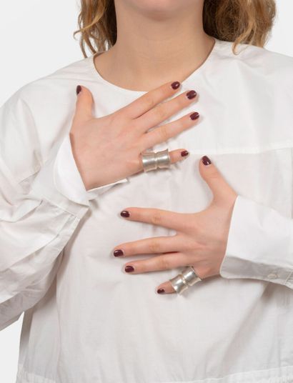 Florence LEHMANN (née en 1964)
Paire de bague...
