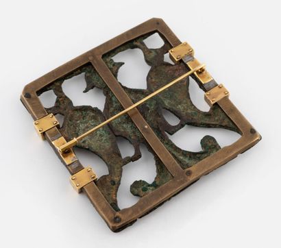 Plaque en bronze, Art des Steppes, milieu...