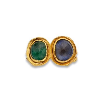Bague en or émeraude et saphir
En or 18K...