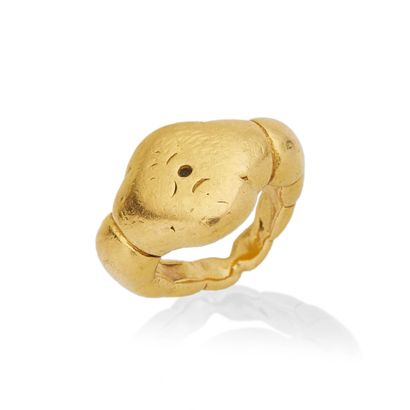Bague en or 18K, 
TDD : 42.5, Poids brut...