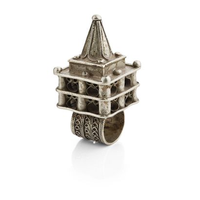 Bague de tresse en métal, Touareg, Maroc,...