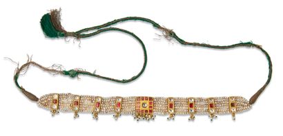 Collier en or et perles de semence Inde,...