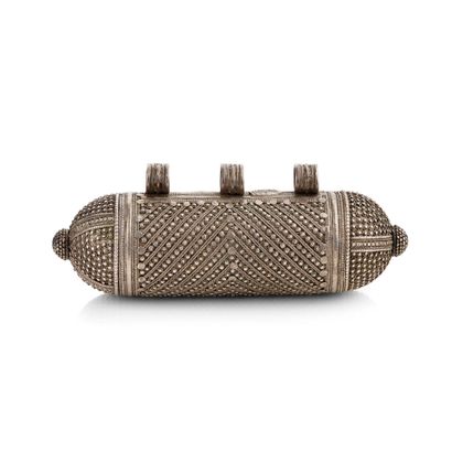 Amulette en argent (800) porte-verset, Hirz,...