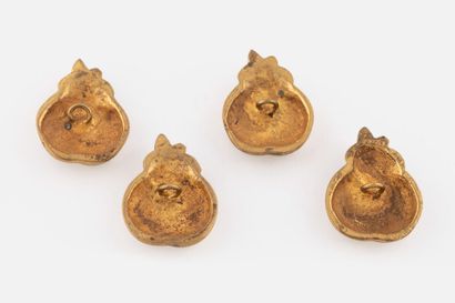 Line VAUTRIN, attribué à 
Quatre boutons...