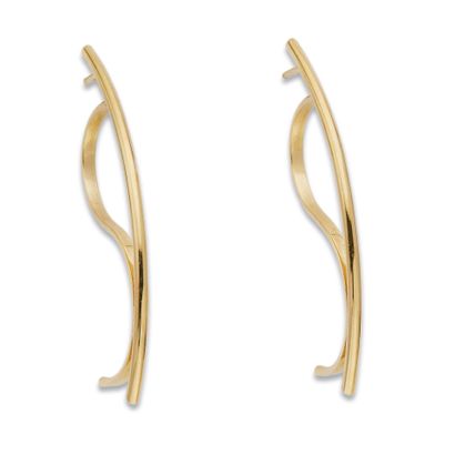 Paire de pendants d'oreilles en or,
En or...