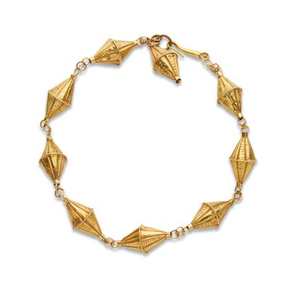 Bracelet en or 18K (750),
Composé d'une succession...