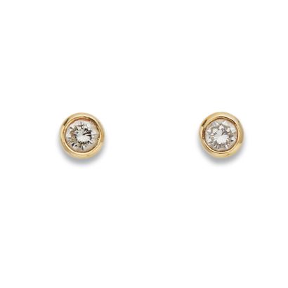 Boucles d'oreilles diamants
En or 18K (750),...