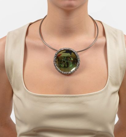 Giorgio VIGNA
Collier métal et verre, 
De...