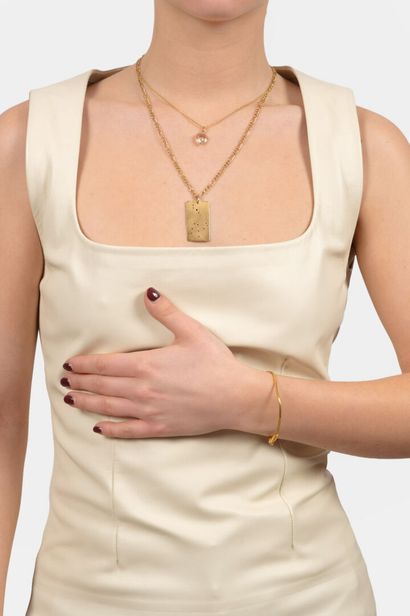 Lot en or 18K (750) et 14K (585) comprenant...