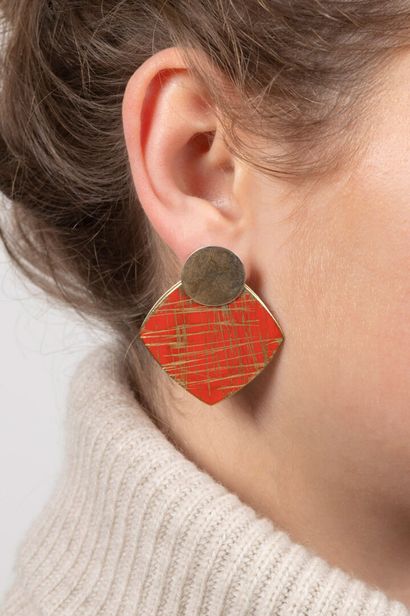 Catherine LE GAL (née en 1966)
Paire de pendants...