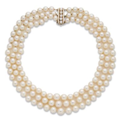 Collier perles de culture
A trois rangs de...