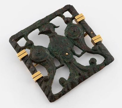 Plaque en bronze, Art des Steppes, milieu...