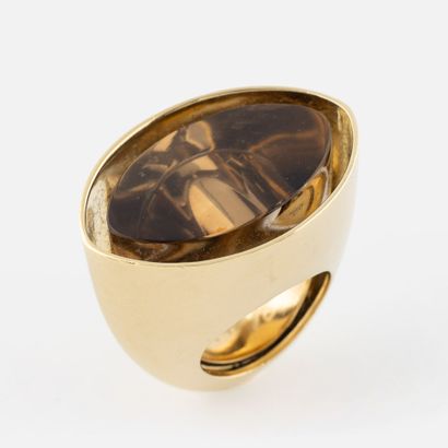 Giorgio VIGNA (né en 1955)
Bague quartz fumé...
