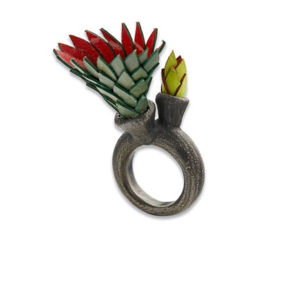 HeeJoo KIM (XXIe SIECLE)
Bague argent, cuir...