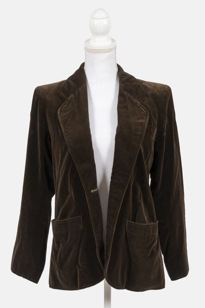 SAINT LAURENT Rive Gauche 
Chocolate-colored...