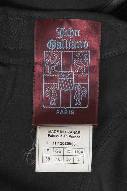 JOHN GALLIANO
Black jacket in a viscose-wool...