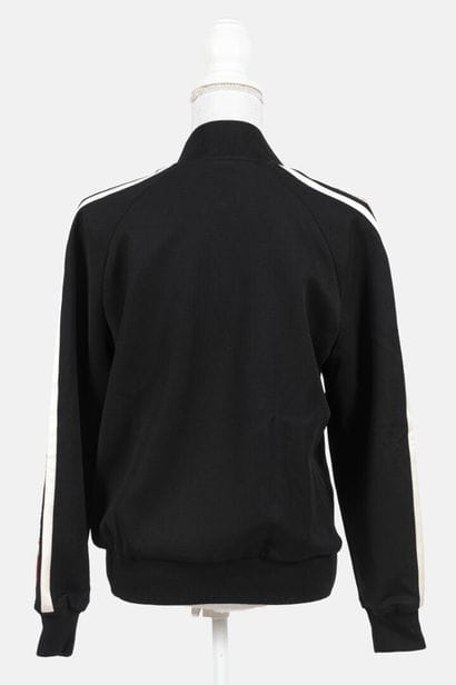 MCQUEEN
Black viscose and polyamide bomber...