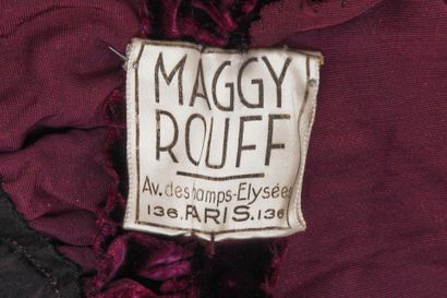 MAGGY ROUFF HAUTE COUTURE
Purple velvet evening...