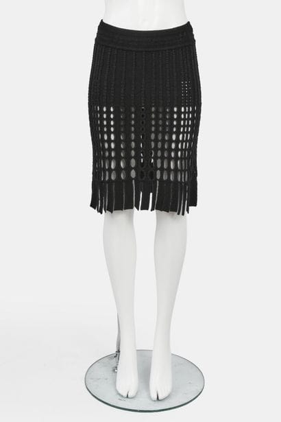 AZZEDINE ALAIA
Skirt in a black wool blend...