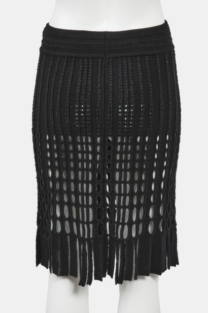 AZZEDINE ALAIA
Skirt in a black wool blend...