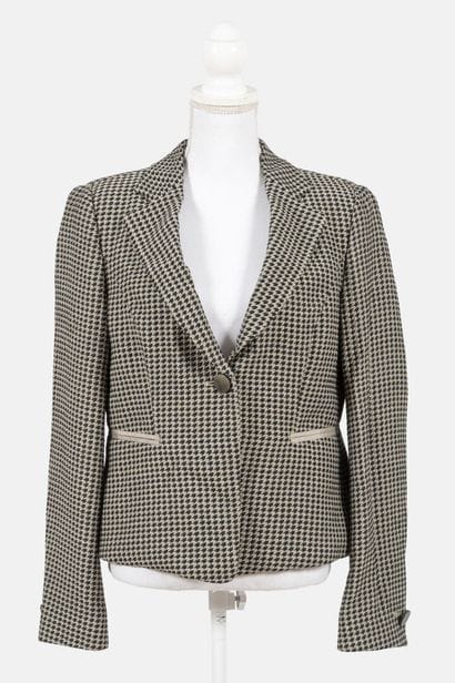 ARMANI
Black and gray viscose and polyester...