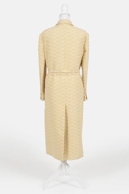 HILLIER BARTLEY
Long beige cotton coat with...