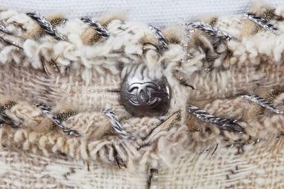 CHANEL
Long skirt in beige wool tweed with...