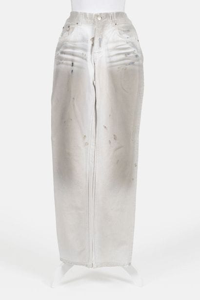HELMUT LANG
Bleached cotton twill jeans with...