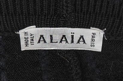 AZZEDINE ALAIA
Skirt in a black wool blend...