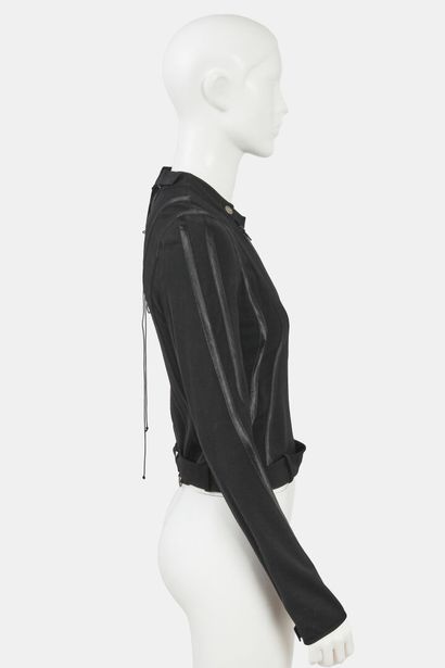 JOHN GALLIANO
Black jacket in a viscose-wool...