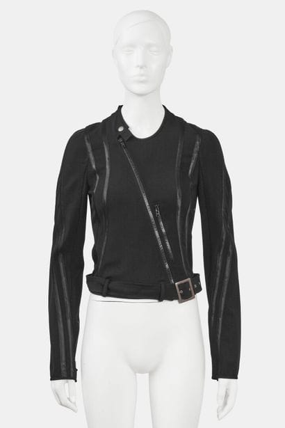 JOHN GALLIANO
Black jacket in a viscose-wool...
