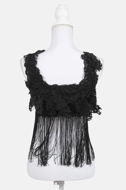 REINHARD LUTHIER
Black lace bustier with...