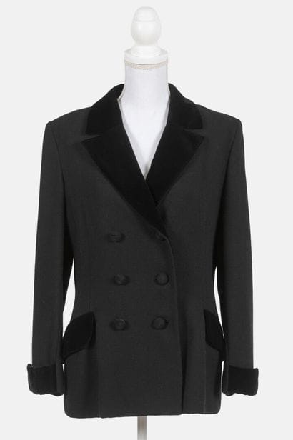 PIERRE BALMAIN
Black wool jacket with shoulder...