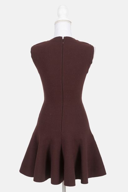 ALAIA
Burgundy sleeveless midi dress in wool...
