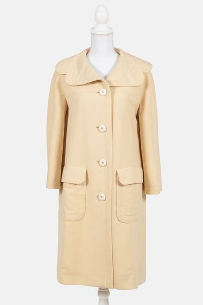 PIERRE CARDIN
Beige wool twill coat with...