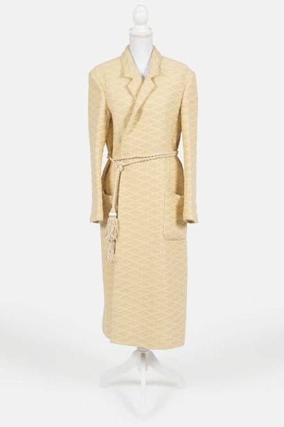 HILLIER BARTLEY
Long beige cotton coat with...