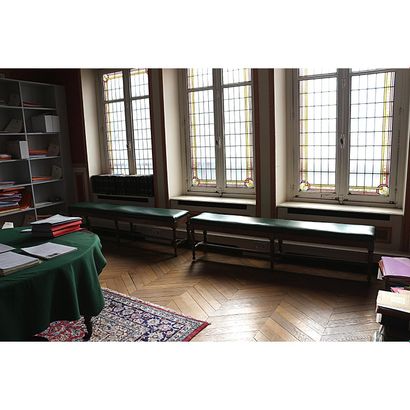 SUITE DE TROIS BANQUETTES, ÉPOQUE RESTAURATION
Suite...