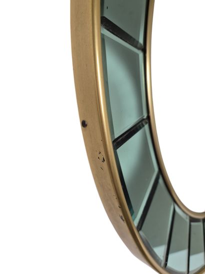 CRISTAL ART
Miroir circulaire, années 1950,...