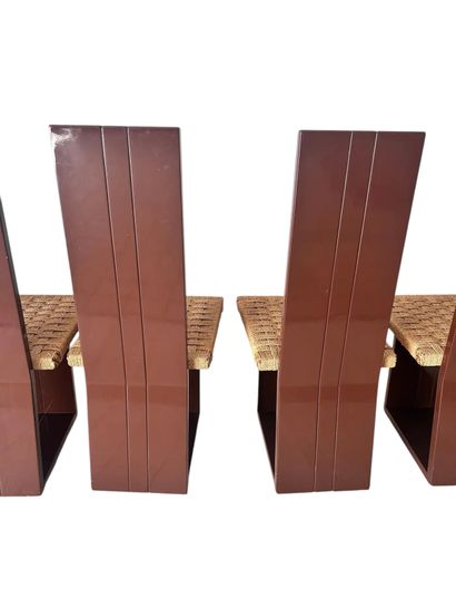 ANNÉES 1970
Suite de six chaises à structure...